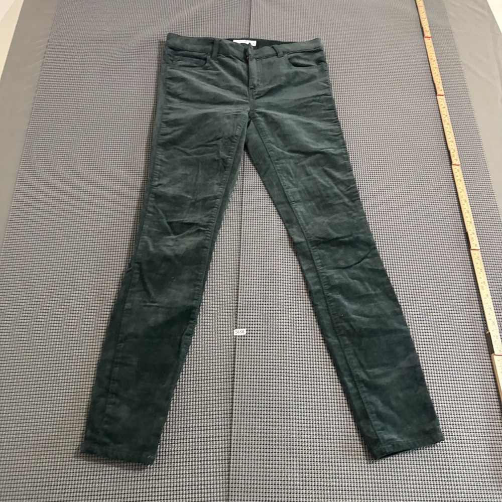 LOFT Modern Skinny Dark Green Corduroy Pants Womens Size 25/0
